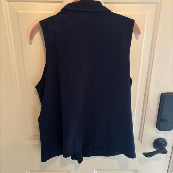 Chaps Dark Blue Cotton Vest - Picture 4 of 4